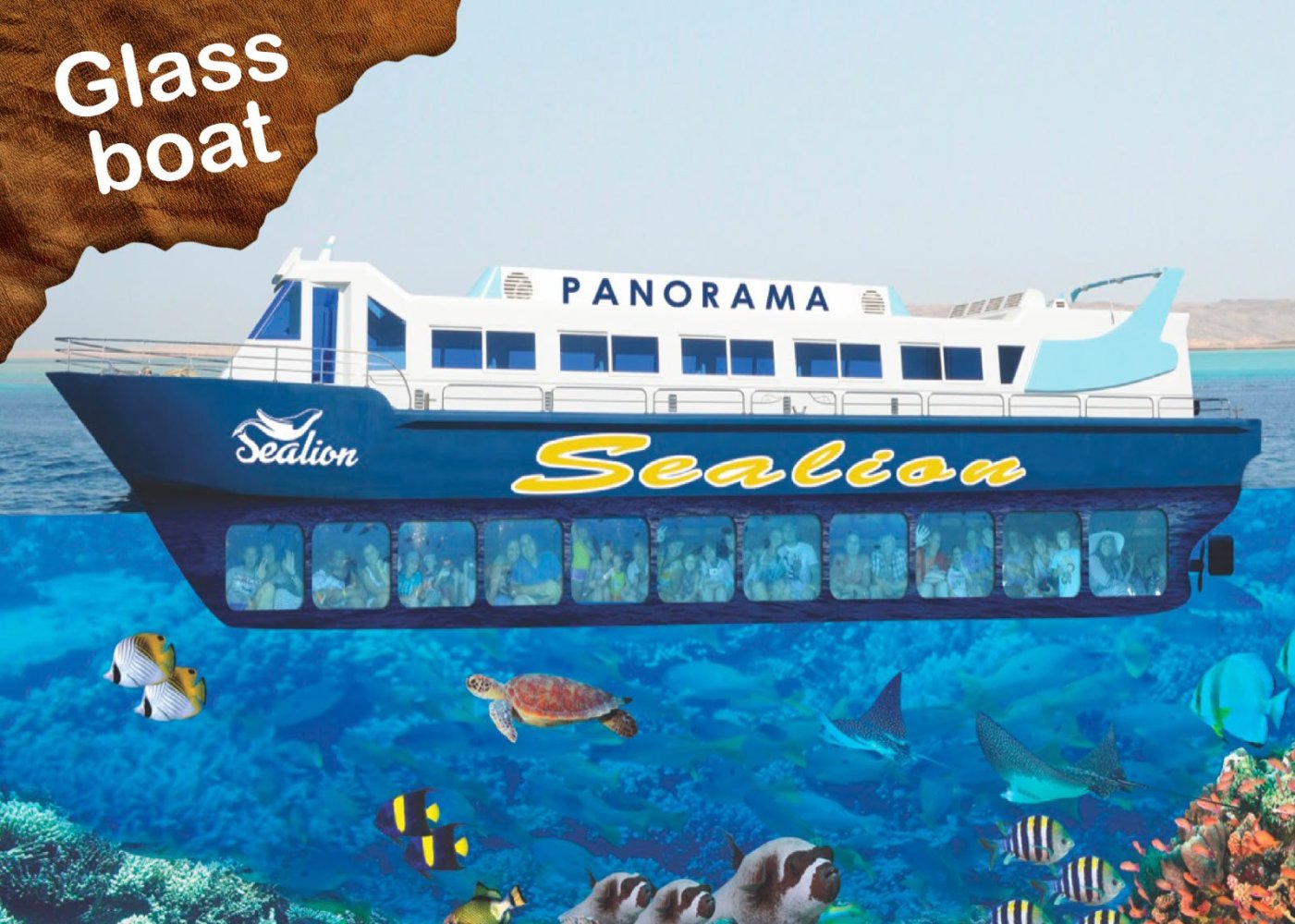 Glass semi-diver boat trip ??? discover an unforgettable underwater world in Hurghada